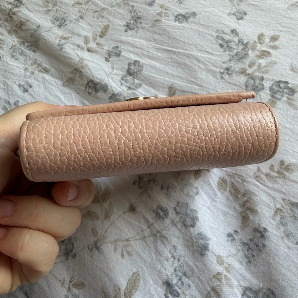 Authentic Gucci GG Marmont Blush Pink Leather Compact Wallet - Picture 16 of 17